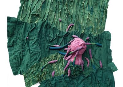 les grandes herbes 1 - création textile © Marie-Pierre Lavallard