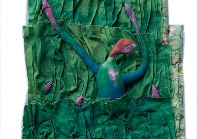 les grandes herbes 2 - création textile © Marie-Pierre Lavallard